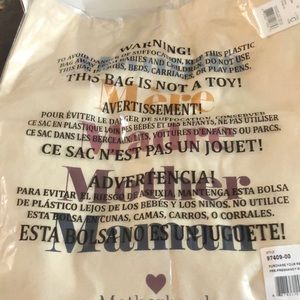 Box of unused items for new mom